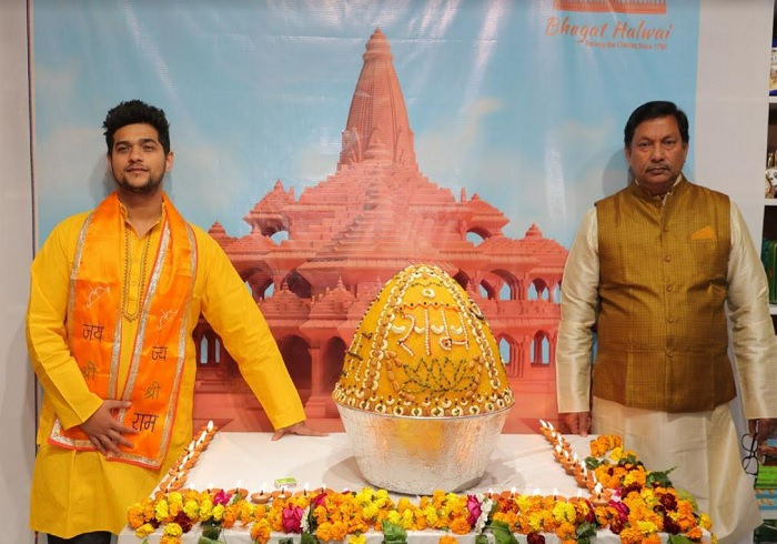 Sweetening the Ayodhya Celebrations: Bhagat Halwai’s Unique 3-ft. tall MahaLaddo Initiative