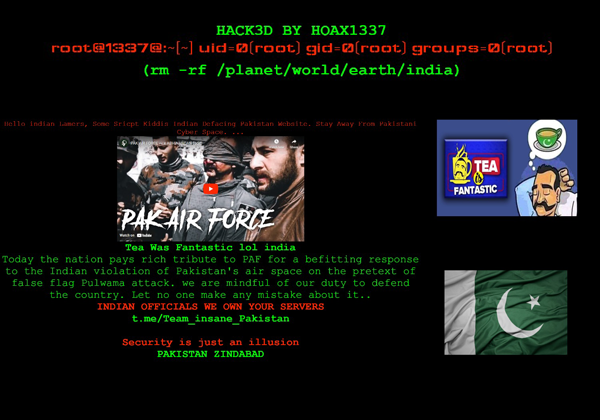 Pakistani Group Hacks Burger Singh Website