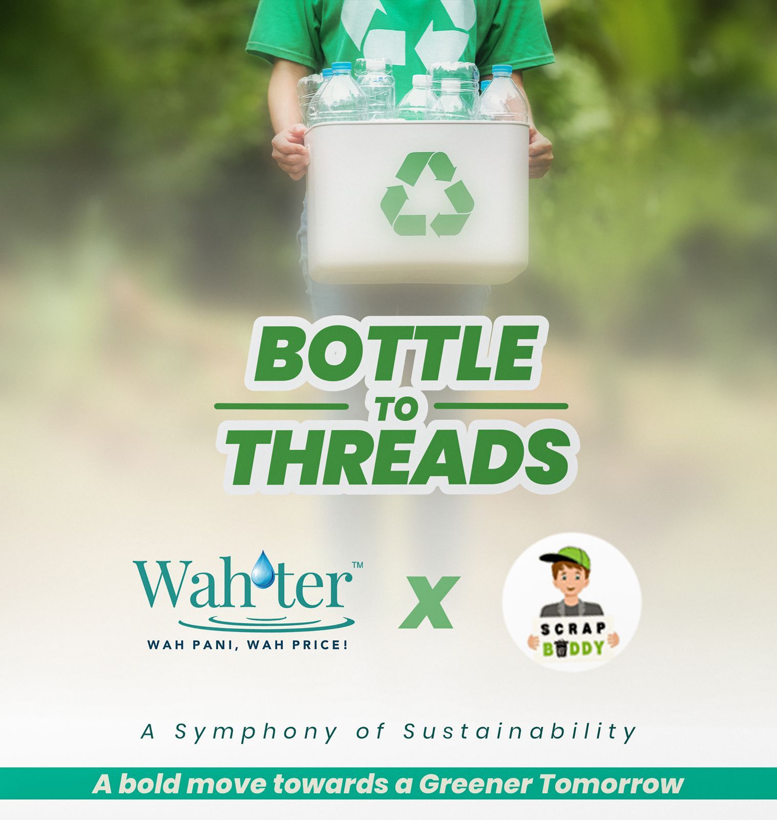 Wahter and Scrapbuddy Collaborate to Recycle 10 Million PET Bottles in Delhi-NCR