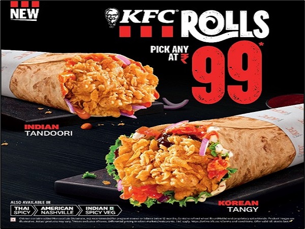 KFC Introduces New Range of Rolls