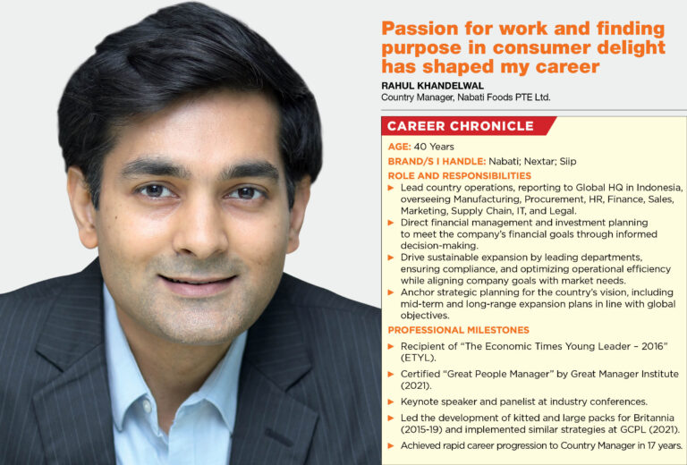 Passion for work and purpose in consumer delight has shaped my food & grocery career: Rahul Khandelwal, Country Manager, Nabati Foods PTE Ltd.