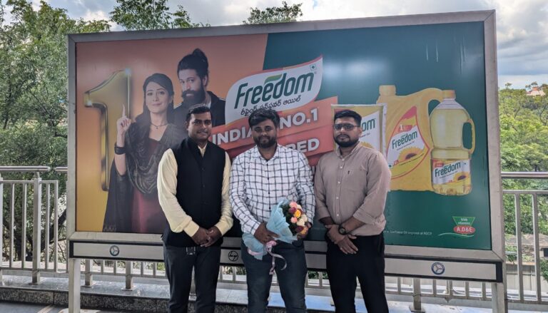 Freedom Healthy Cooking Oils Unveils Branding at Moosapet Metro Station