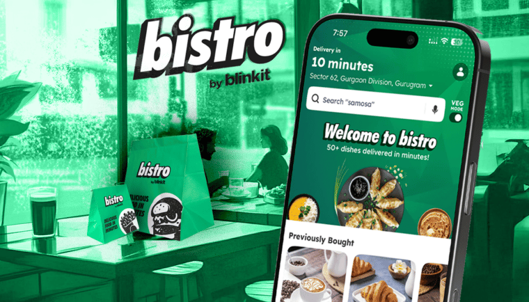 Blinkit Unveils ‘Bistro’ to Rival Zepto Cafe in Quick Food Delivery Race