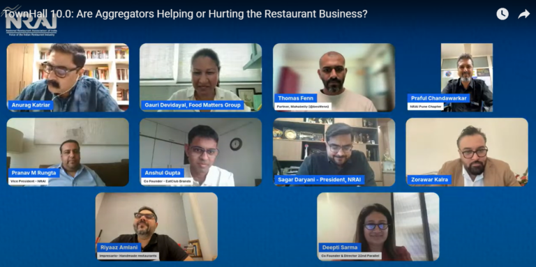 NRAI TownHall 10.0 brings to the forefront the adverse impact of Food Aggregators’ on the Restaurant Industry